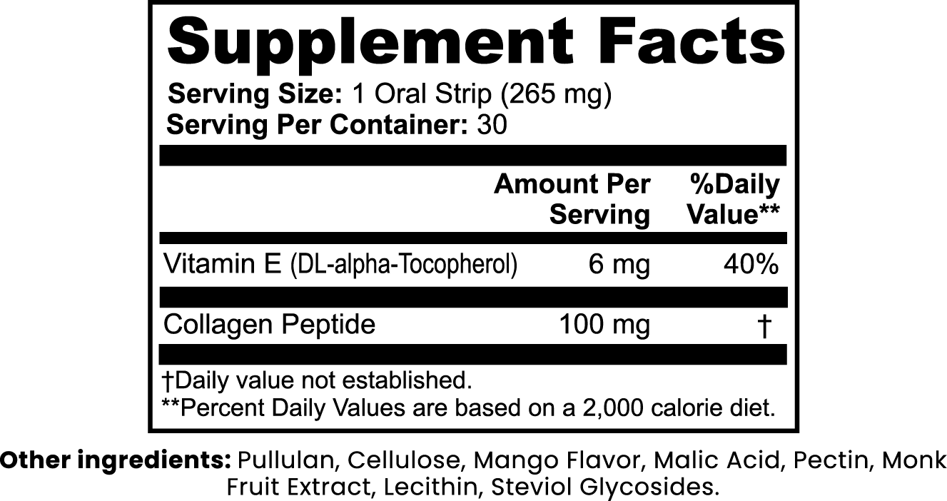 Revella- Beauty + Collagen Strips for Damaged Nails & Lashes